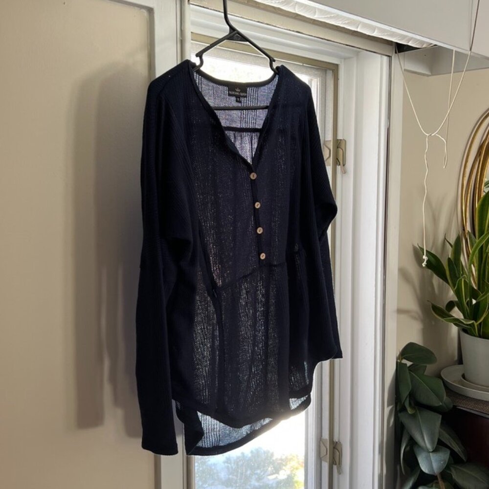 Waffle Knit Tunic, Medium